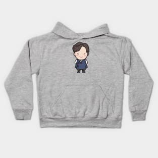 Cute Traditional Korean Man Cartoon Kids Hoodie